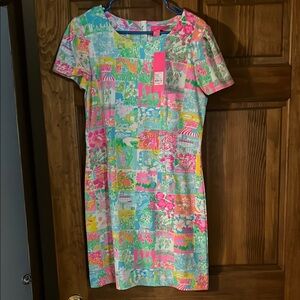 Lilly Pulitzer Chantel Dress State of Mind size L NWT